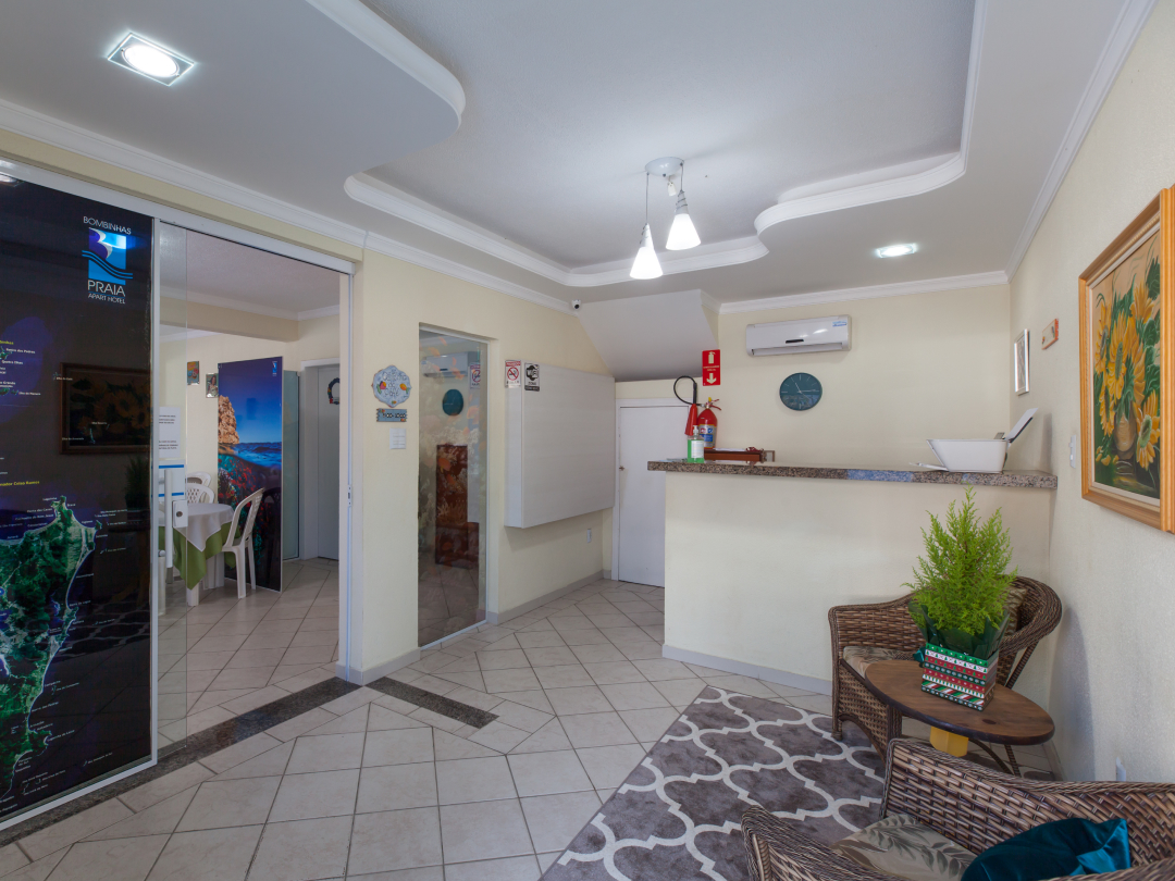 Foto da recepção do Bombinhas Praia Apart Hotel II